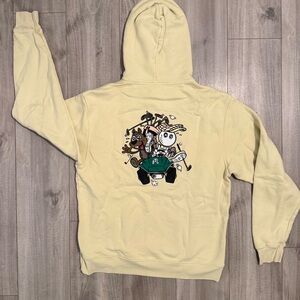 Malbon Golf Two Man Scramble Cream Hoodie
